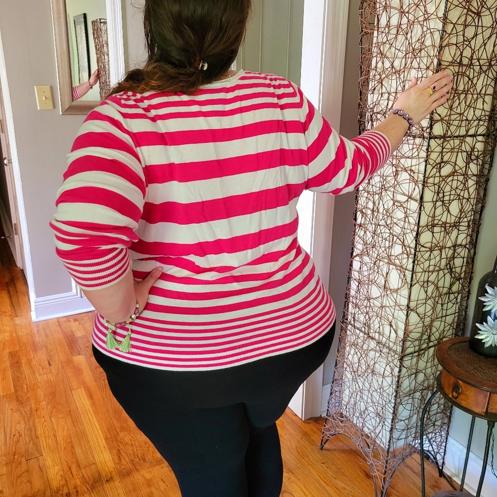 Lane Bryant Pink Lightweight Sweater Size 26/28 - Picture 10 of 11